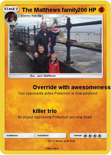Pokemon The Matthews family