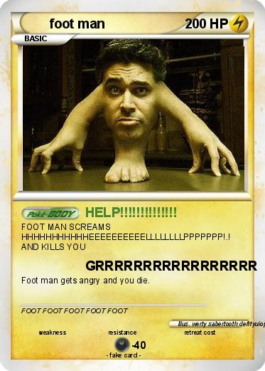 Pokemon foot man