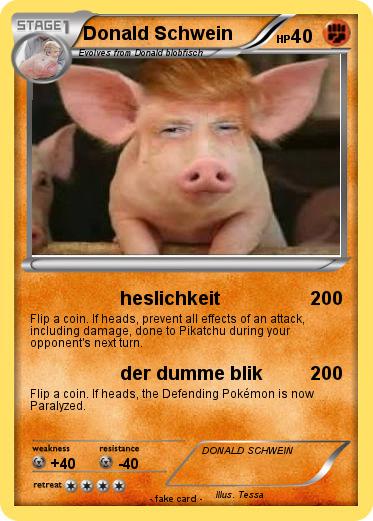 Pokemon Donald Schwein