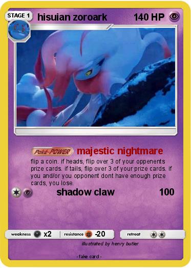 Pokemon hisuian zoroark