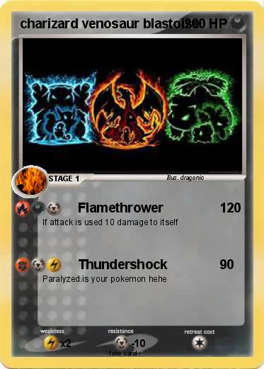 Pokemon charizard venosaur blastoise