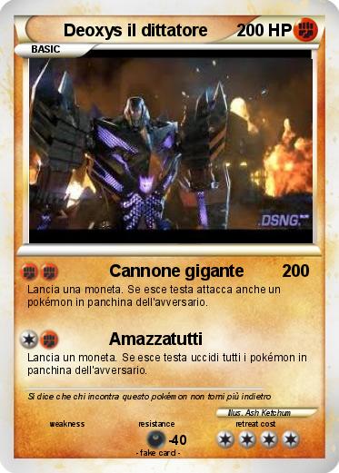 Pokemon Deoxys il dittatore