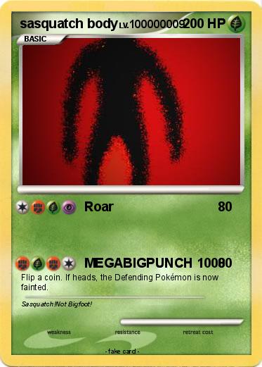 Pokemon sasquatch body