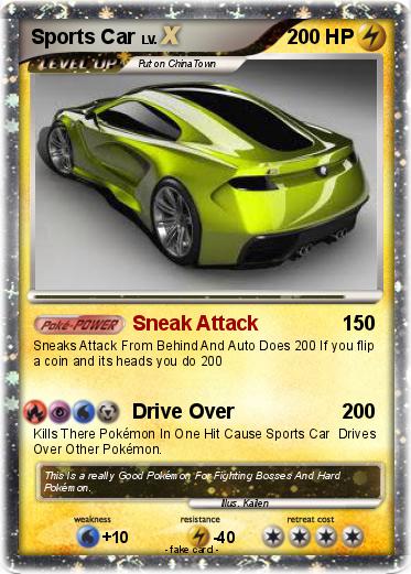 Pokemon Sports Car