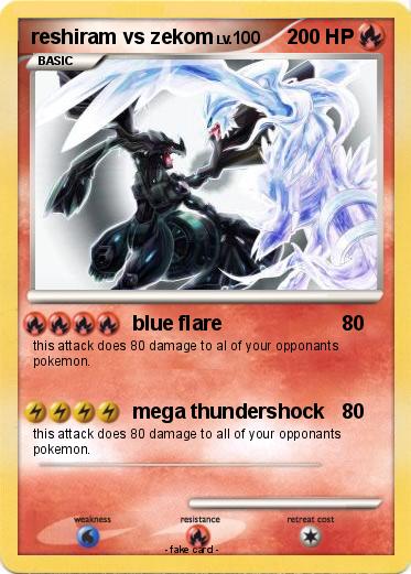 Pokemon reshiram vs zekom