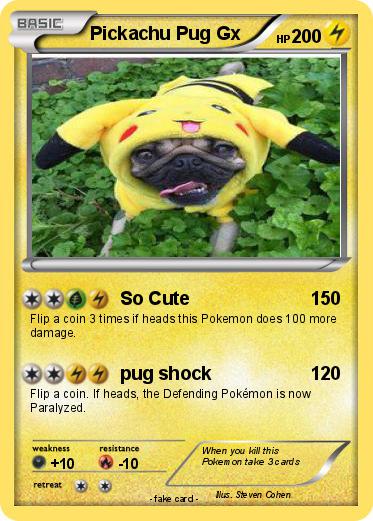 Pokemon Pickachu Pug Gx Pokemon Pickachu Pug Gx