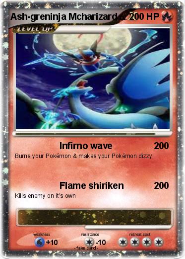 Pokemon Ash-greninja Mcharizard