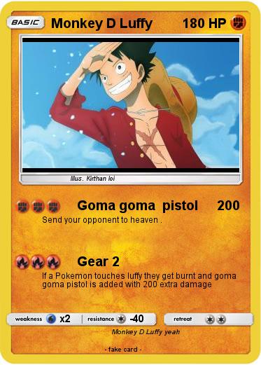 Pokemon Monkey D Luffy