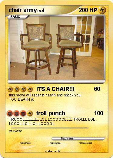 Pokemon chair army