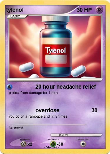 Pokemon tylenol