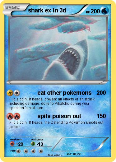 Pokemon shark ex in 3d