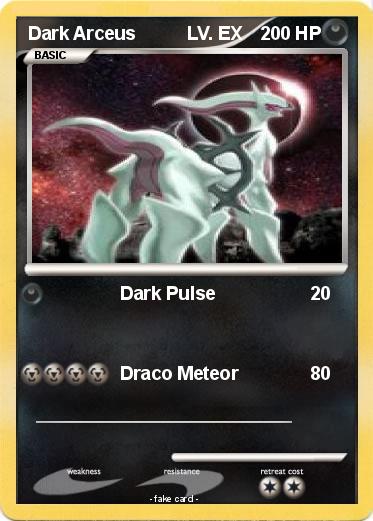 Pokemon Dark Arceus          LV. EX