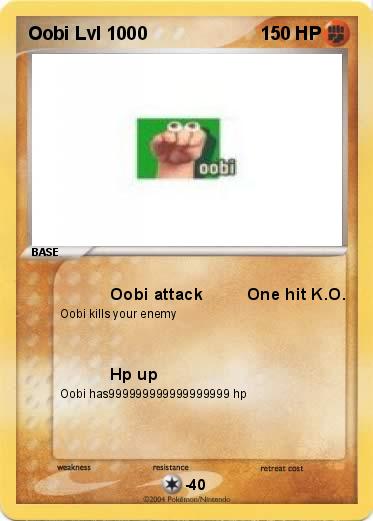 Pokemon Oobi Lvl 1000