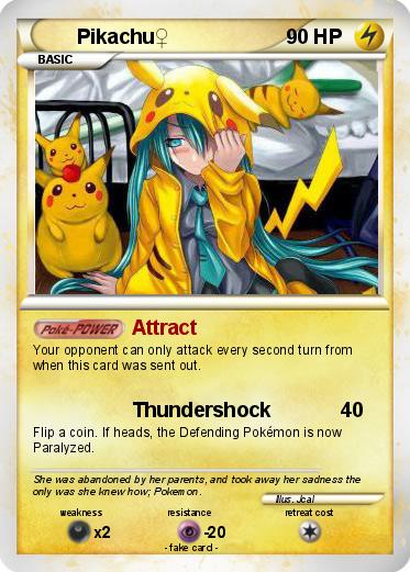 Pokemon Pikachu♀