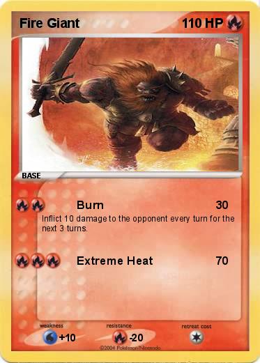 Pokemon Fire Giant