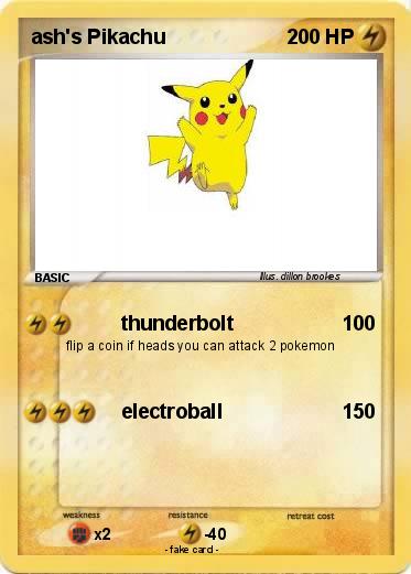 Pokemon ash's Pikachu