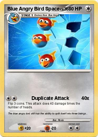 Pokemon Blue Angry Bird Space