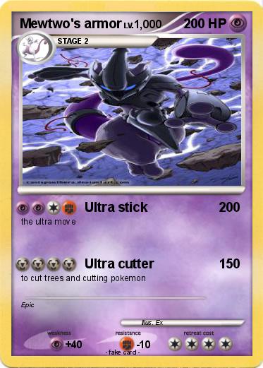 Pokemon Mewtwo's armor