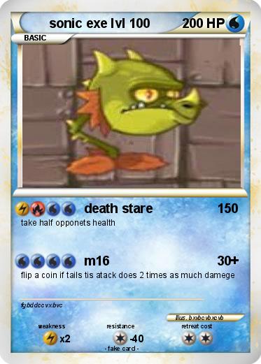 Pokemon sonic exe lvl 100