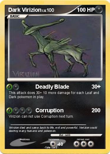 Pokemon Dark Virizion