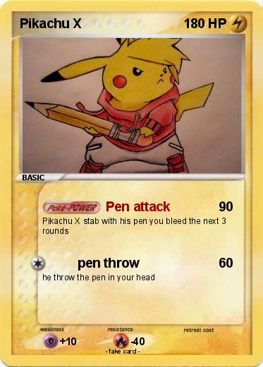 Pokemon Pikachu X