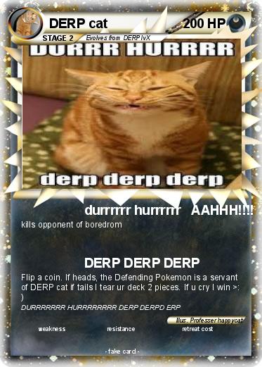 Pokemon DERP cat