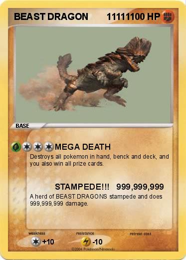 Pokemon BEAST DRAGON       111111