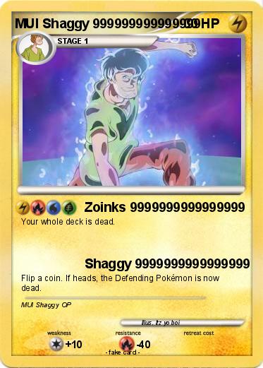 Pokemon MUI Shaggy 999999999999999 Pokemon MUI Shaggy 999999999999999