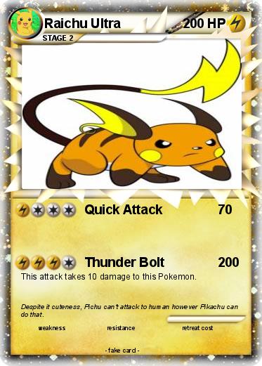 Pokemon Raichu Ultra