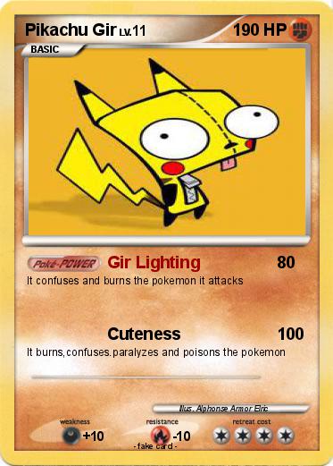 Pokemon Pikachu Gir