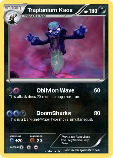 Pokemon Traptanium Kaos