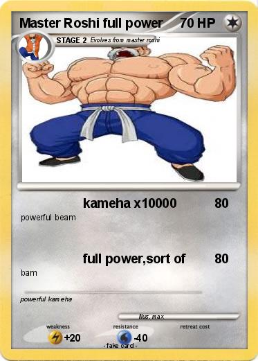 Pokemon Master Roshi full power