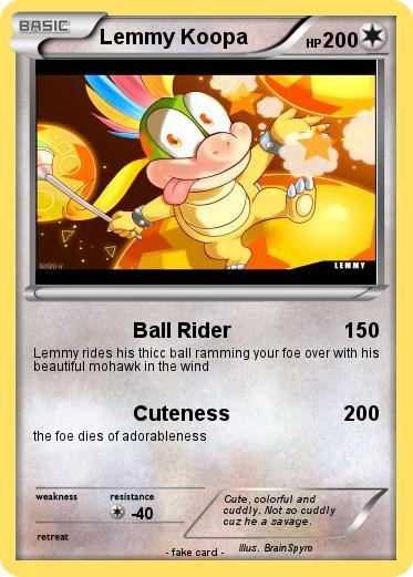 Pokemon Lemmy Koopa