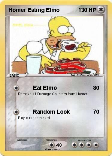 Pokemon Homer Eating Elmo