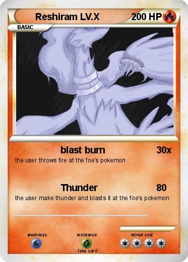 Pokemon Reshiram LV.X