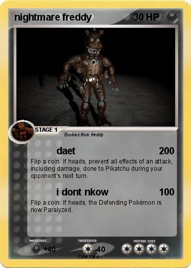 Pokemon nightmare freddy
