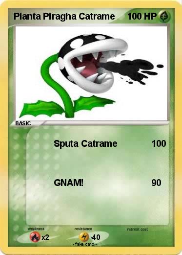 Pokemon Pianta Piragha Catrame