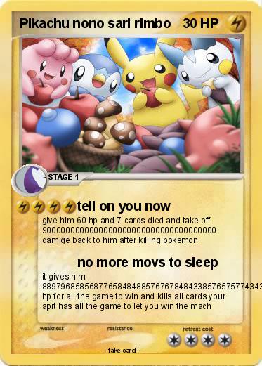 Pokemon Pikachu nono sari rimbo