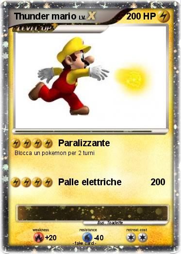 Pokemon Thunder mario