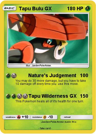 Pokemon Tapu Bulu GX