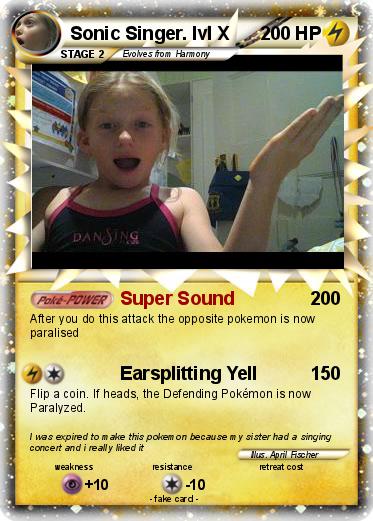 Pokemon Sonic Singer. lvl X