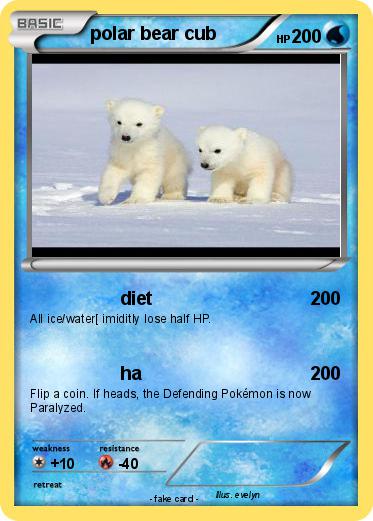 Pokemon polar bear cub