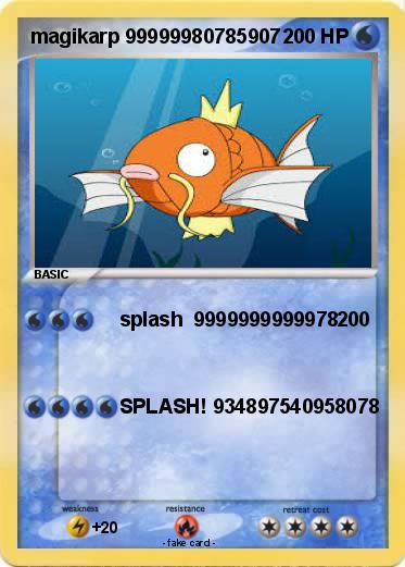 Pokemon magikarp 99999980785907