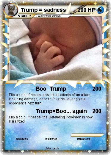 Pokemon Trump = sadness