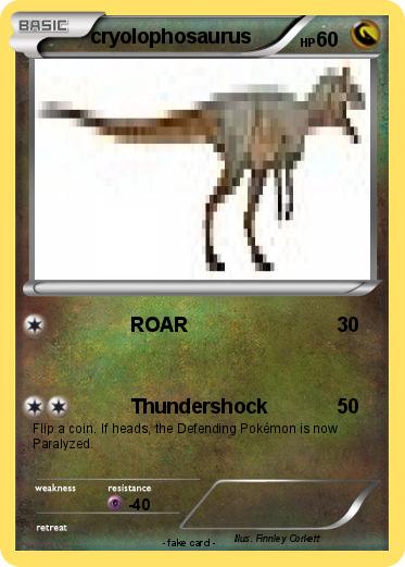 Pokemon cryolophosaurus
