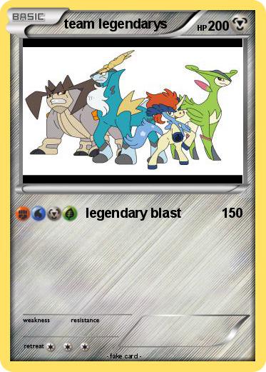 Pokemon team legendarys