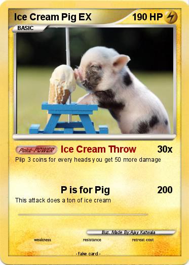 Pokemon Ice Cream Pig EX