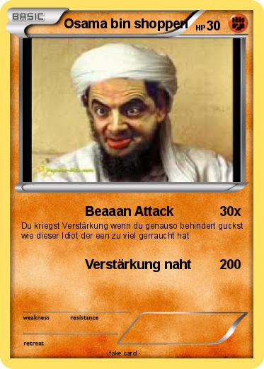 Pokemon Osama bin shoppen