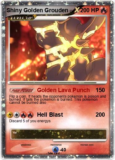 Pokemon Shiny Golden Grouden