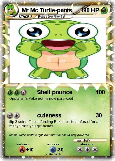 Pokemon Mr Mc Turtle-pants